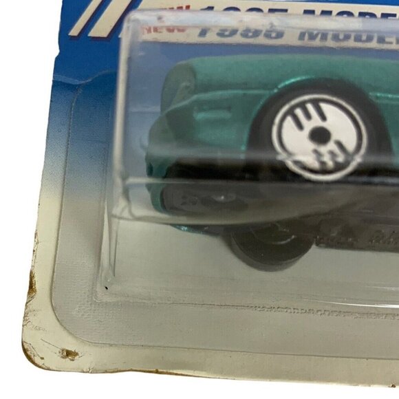 Hot Wheels 1995 Model Series Teal Camaro Convertible No 8 Of 12 Cars 344 NEW - Picture 3 of 4
